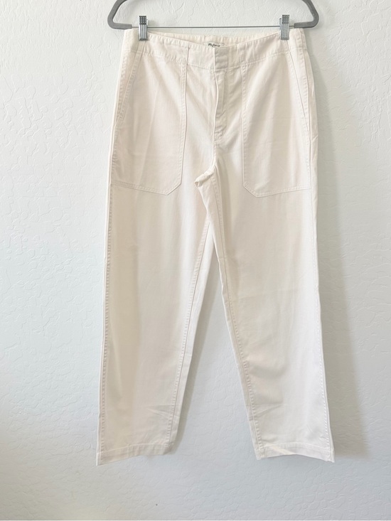 Madewell Denim - Madewell Off-White Straight Leg Trousers
